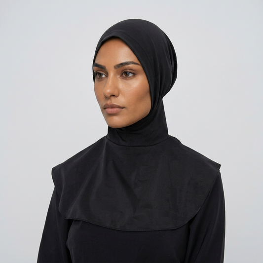 Sporty Plain Instant Hijab Barrel Shaped